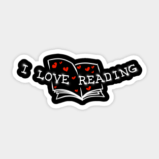 I Love Reading Sticker